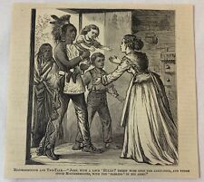 1879 magazine engraving ~ NATIVE AMERICAN RETURNS CHILD TO HER MOTHER picture
