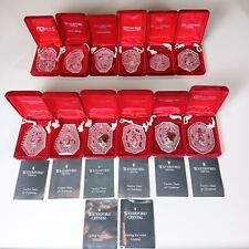 Waterford Crystal 12 Days Of Christmas Ornaments Complete Set Perfect picture