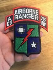A Company 75th Infantry Airborne Rangers Patch picture