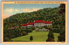 Asheville NC- North Carolina, Aerial View Groves Park Inn Vintage Postcard picture
