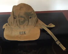 U S NAVY WINTER HAT, VINTAGE, USED, SIZE 7 1/4, CONTRACT NXss 22342, 1943 WW II picture