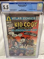 Western Action: Kid Cody #1 (February 1975, Atlas Comics) CGC Graded (5.5) picture