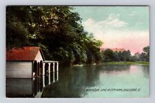 Chillicothe OH-Ohio, City Park, Artificial Lake, Boathouse, Vintage Postcard picture