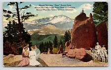 c1910s~Mount Manitou Park~Pikes Peak Colorado  CO~Antique Postcard picture