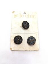 Le Chic Metal Buttons Vintage 1966 - 3/4