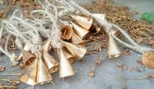 Set of 100 Shabby Rustic Tin Cone Bells Handmade Valentine Wind Chimes Mini picture