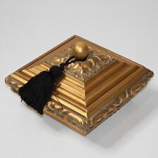 The Bombay Company 15HKO Antique Gold Finish Regency Style Felt Lined Decor Box picture