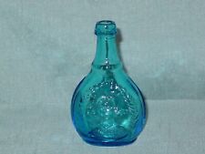 Vintage Wheaton Miniature Blue Jenny Lind the Swedish Nightingale Glass Bottle picture