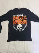 Harley Davidson T-Shirt Youth M Medium Long Sleeve  picture