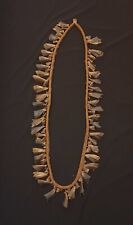 Northern Plains Carved Deer/Dew Claw bandolier on Leather Necklace picture
