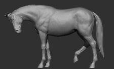 Breyer resin 1/9 Traditional Model Horse relaxed - White Resin Ready To Paint picture