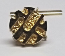 Vintage Stylish Nugget / Gold Tie Clasp Pin picture
