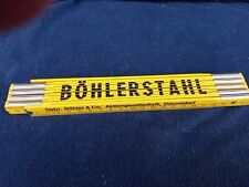Vintage Bohler Stahl Folding Ruler Ritz Kratz Wetterfest picture