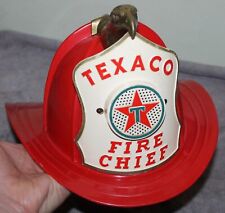VINTAGE 1960'S TEXACO FIRE CHIEF HELMET PARK PLASTICS CO. picture