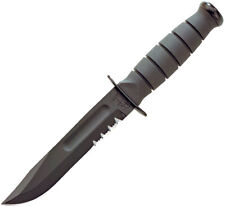 Ka-Bar Short Serrated Kydex 1095 High Carbon Steel Black Fixed Knife 1259 picture