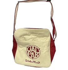 Japan Air Lines Airlines Shoulder Travel Bag Collectible Vintage Red Beige picture