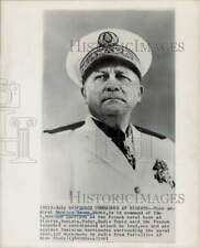 1961 Press Photo Admiral Maurice Amman, Bizerte, Tunisia French base commander. picture