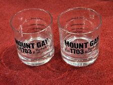 Set Of 2 Rum Glasses Mount Gay Barbados Rum Est. 1703 picture