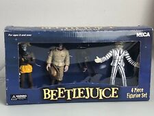 NECA Beetlejuice 4 Piece Figurine Set 2001 Tim Burton Films package wear picture