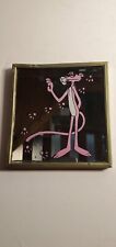 Vintage Pink Panther Mirror Rare Vintage Metal Framed Carnival Fair Prize picture