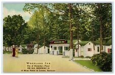 c1940's Woodland Inn Cottages Highway North London Kentucky KY Vintage Postcard picture