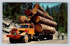 OR- Oregon, Logging Truck, Antique, Vintage c1957 Souvenir Postcard picture