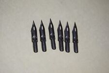Lot of 6 VINTAGE Samuel Isaacs Platinum FOUNTAIN PEN Tips NIBS picture