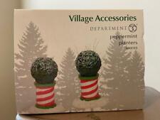 Department 56 Village Peppermint Planters #6001713 NEW (FREE SHIPPING) picture