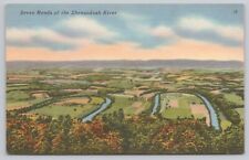 Shenandoah National Park Virginia, Seven Bends of the River, Vintage Postcard picture