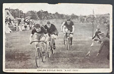Mint USA Real Picture Postcard 20 Miles Bicycle Race “A Hot Pace” picture