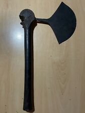 ANTIQUE OLD TOOL WEAPON TRIBAL PRIMITIVE CARVING METAL WOOD SCULPTURE picture