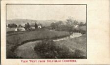 1906. VIEW WEST FROM BELLVILLE CEMETERY. NY. POSTCARD. RC8 picture