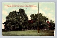 Dayton OH-Ohio, Far Hills, Home of JH Patterson, c1914 Vintage Postcard picture