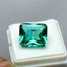 Natura D-Green Montana Emerald Shape Sapphire 15CT Certified Jewelry Making picture