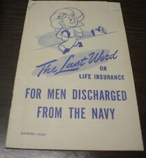 1942 - THE NAVAL RESERVE OF THE U.S. NAVY Pamphlet Booklet picture