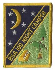 100 Night Camper BSA Patch  YL Bdr. [VA-4000] picture