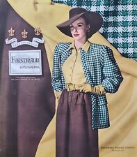 1946 Forstmann Woolen Company Quality Craftsmanship Style Vintage Print Ad NICE picture