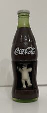 VTG Coca Cola Polar Bear Wind Up Bottle Toy 2000 Burger King Soda Coke Works picture