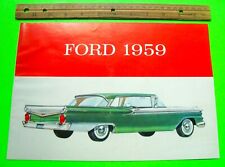 1959 Ford CANADA Color Folder Brochure SKYLINER RETRACTABLE Fairlane THUNDERBIRD picture
