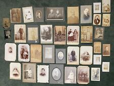 BUTLER PA Large LOT Of Antique Real Photos Cabinet Cards Tintypes 1800s 1 Family picture