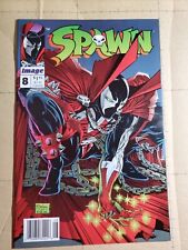 SPAWN #8 (Image Comics 1993) -- Spider-Man #1 Homage -- NEWSSTAND --  picture
