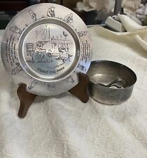 Vintage Rare 1930'S Winnie The Pooh Community Silver Plate & Dish With Spoon picture