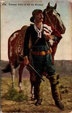 VINTAGE POSTCARD VINCENTI CHIEF OF ALL THE NAVAJOS PRINTED c. 1910 picture