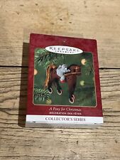 2001 Hallmark Keepsake Ornament A Pony For Christmas 4th In Series NIB picture
