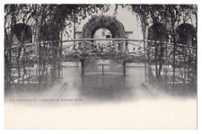 St. Augustine Florida c1905 Hotel Alcazar Courtyard, rustic bridge, undivided  picture