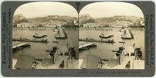 c1900's Real Photo Stereoview Keystone The Bridge of Boats. Coblenz, Germany picture