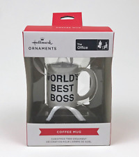 Hallmark The Office Dunder Mifflin World's Best Boss Coffee Mug Ornament 2023 picture