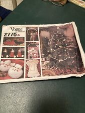 UnCut.  1987 Vogue Sewing Pattern 2776 Christmas Stockings Ornaments Tree Skirt. picture