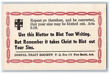 Fort Smith Arkansas AR Postcard Blotter To Blot Your Writing c1905 Antique picture