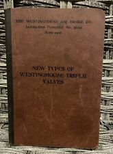1906 The Westinghouse Air Brake Co No 5029  New Types Of Triple Valves Pamphlet picture